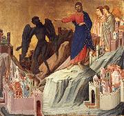 The temptation of christ on themountain Duccio di Buoninsegna